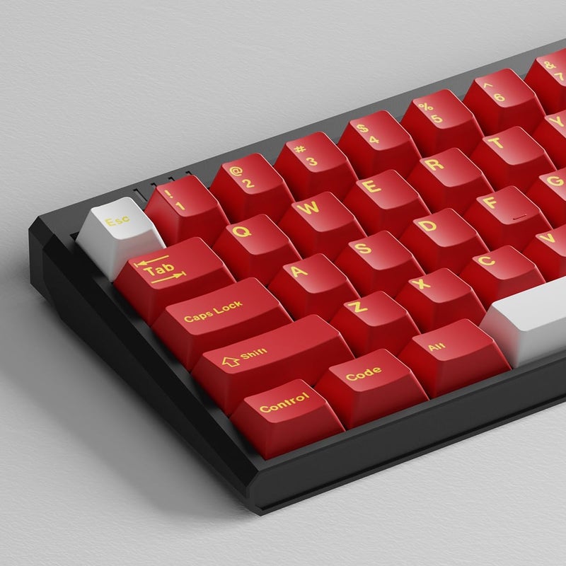 Sumgsn 160 Keys Doubleshot Keycaps Cherry Profile Classic Red Keycaps Set 7u Spacebar Fit for 61/64/87/104/108 Cherry Mx Switches ISO ANSI Layout Mechanical Keyboards Alice Keyboards - Image 4